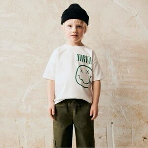 ZARA Kids Nirvana White T-Shirt 3T